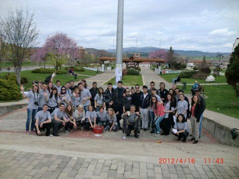 Kultūros kiemo savanoriai Makedonijoje